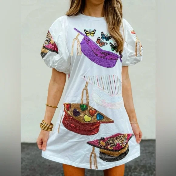 Queen of Sparkles Graduation Dress NWT- QOS size XS - Picture 4 of 12